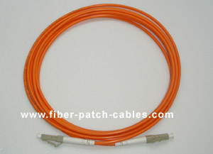 LC to LC multimode simplex fiber optic patch cable